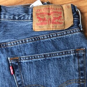 Levi's Men's Classic Indigo 501 Jeans